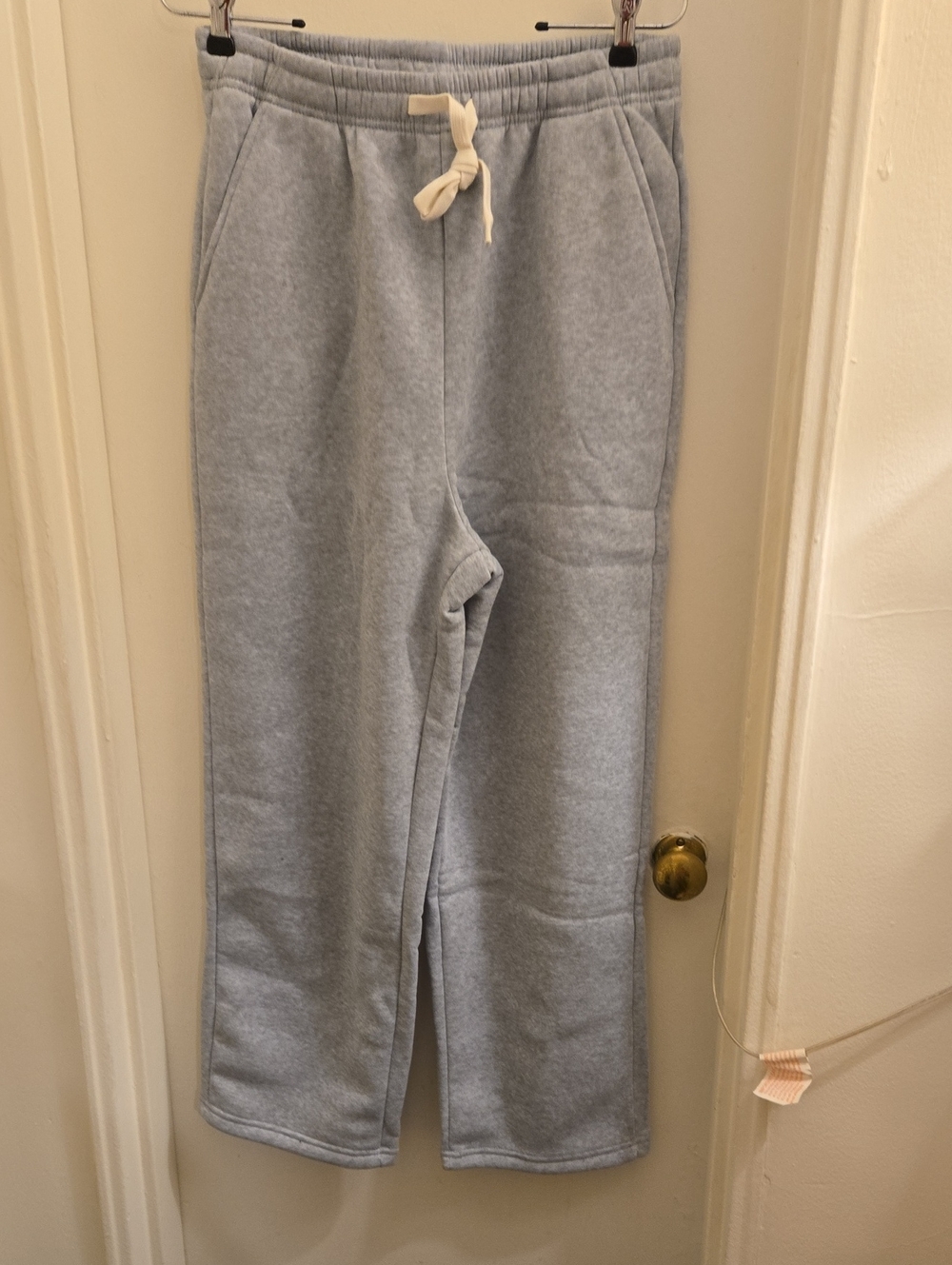 Light Gray Fleece Sweatpants - Soft Cozy Bottoms NWOT